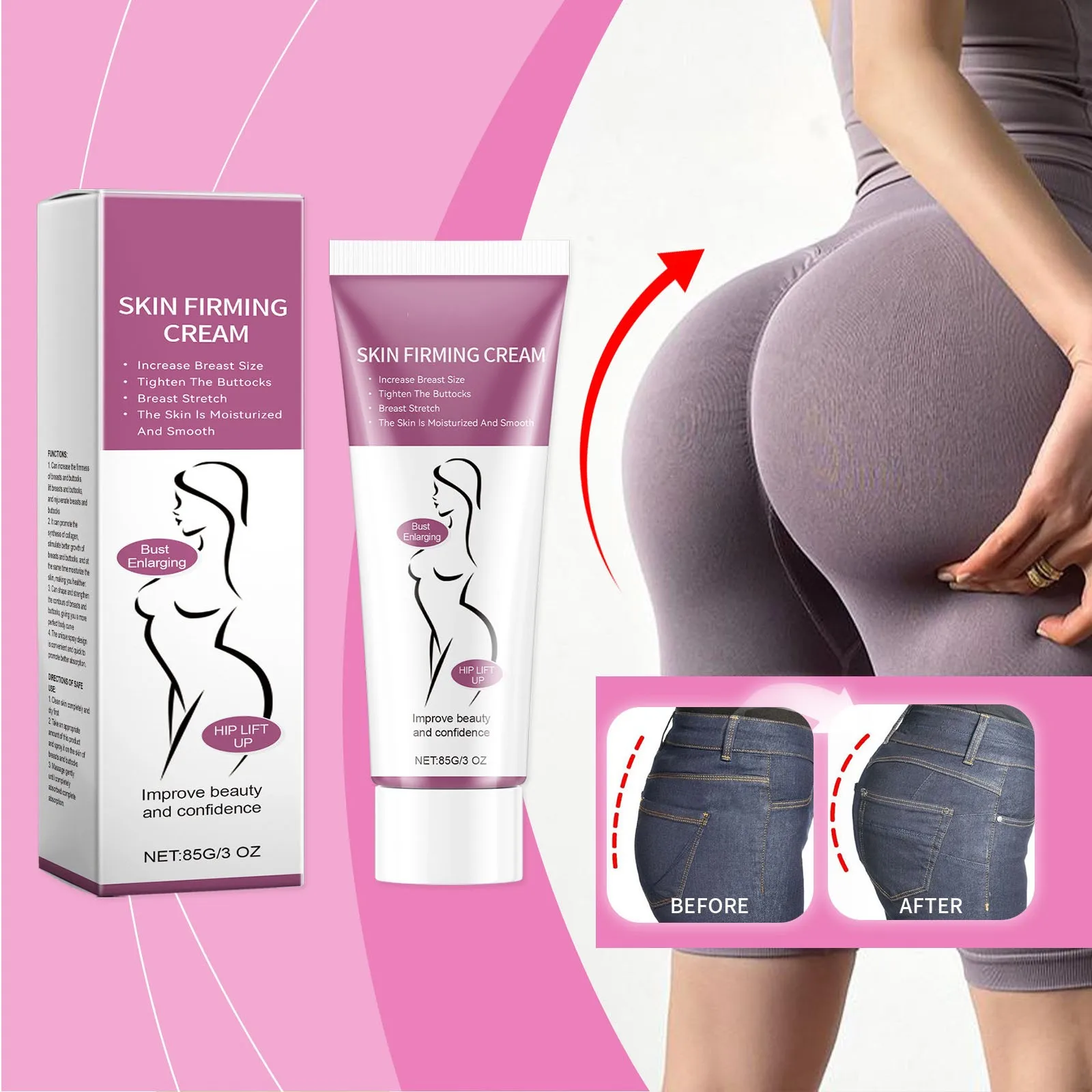 Sexy Buttocks Butt Lift Cream, Effective Body Shaping, Lines, Firm Buttocks, Butt Lift, Buttocks Beauty Massage