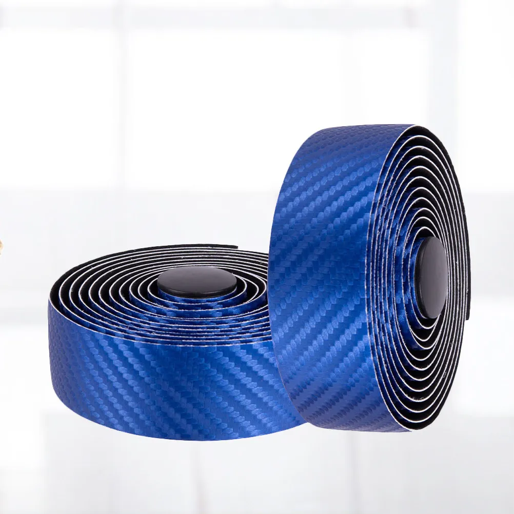 2 Rolls Carbon Fibre Handlebar Tape Heavy Duty Wear Resistant Smooth Installation Bike Handlebar Tape for Men Women Cyclists