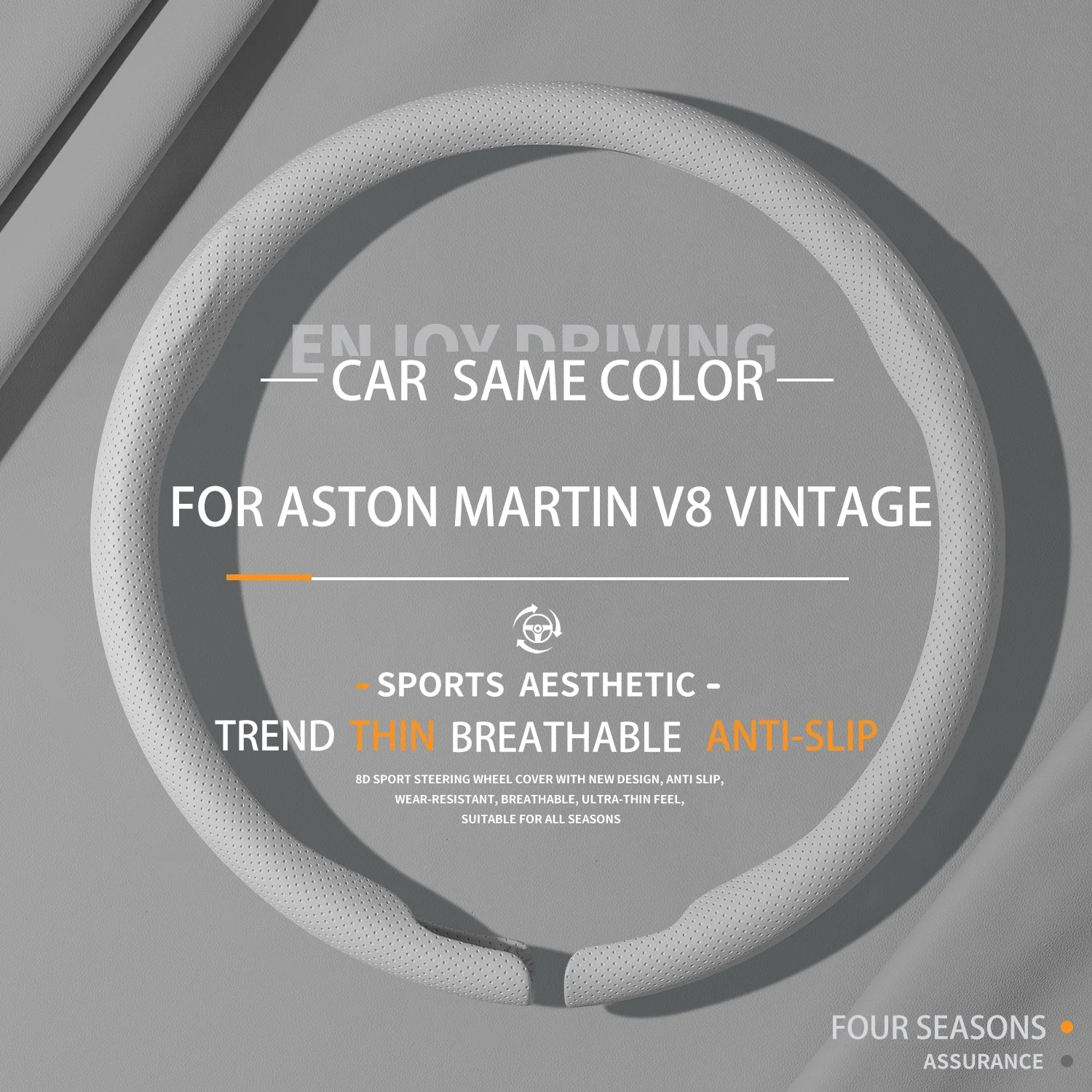 

Suitable For ASTON MARTIN V8 VANTAGE Car Steering Wheel Cover All Seasons Interior Accessories Sweating Breathable Anti-slip
