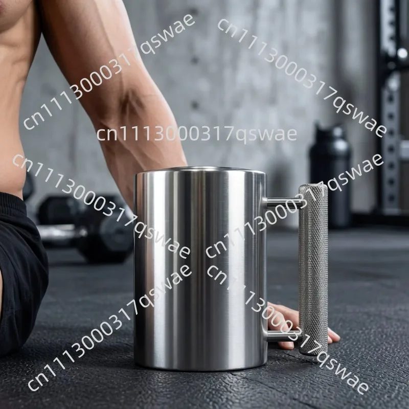 Overweight water cup 8kg dumbbell water cup, stainless steel 304 fitness cup, kettle fitness