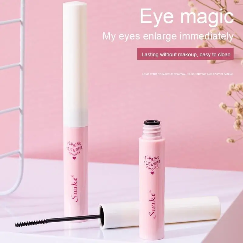 Slanke Mascara Waterproof Langdurige Verlenging Wimpers Verlenging Curling Mascara Zwarte Wimper Make-up Cosmetisch