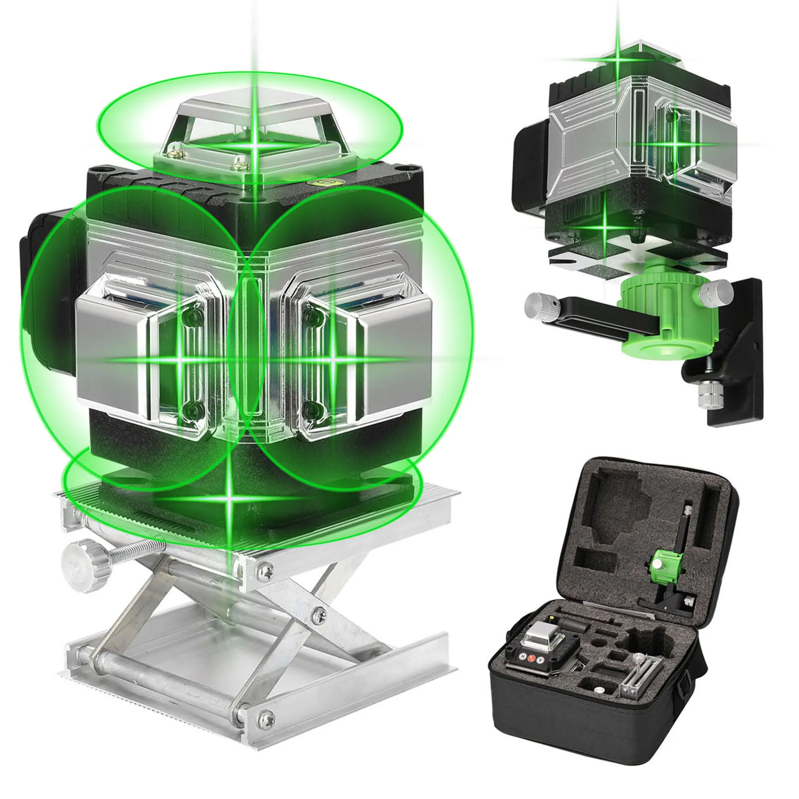Multifunktionaler 16-Linien-Laser Level 3 °   Selbstnivellierendes Nivelliergerät mit Funktion,