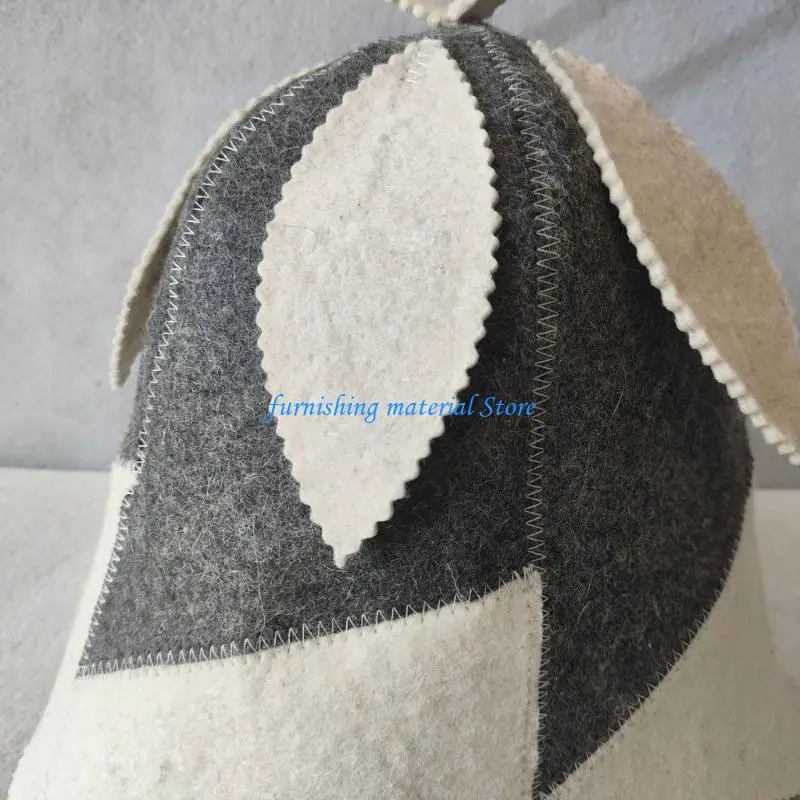 Y5GD Sustainable Strong Fabric Headwear Comfortable Steambath Cap for Warmth Safety & Moisture Absorption In Hot conditions