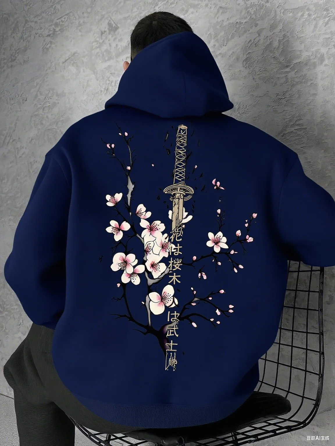 Japan Cherry Blossom Men Women Pullover Hoodie Street Casual Harajuku Y2K Retro Loose Sport Daily Autumn Winter Sweatshirt Top - Image 3