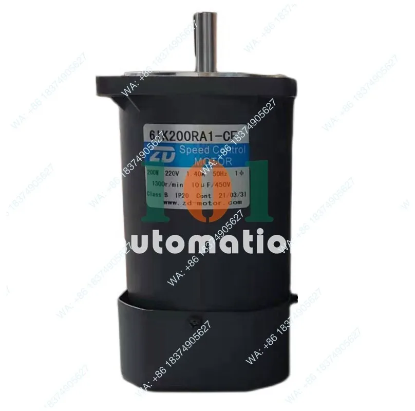 1PCS New For 200W Keyway Type Optical Shaft Speed Control Motor 6IK200RA1-CF