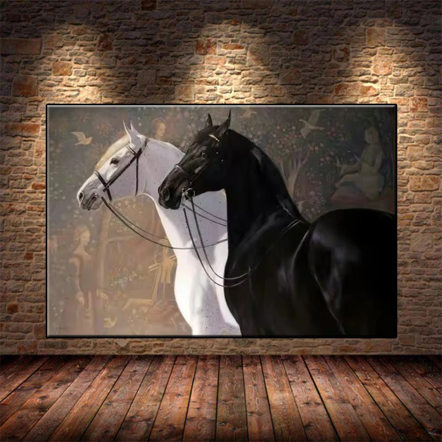 

Diamond Painting Kit New Retro Art Animal Horse Cross Stitch Diamond Mosaic Picture Embroidery Adult Decoration Gift