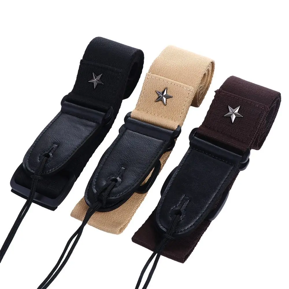 Cotton Widening Cross Bass Strap Acoustic Folk Guitarra Picks Holders Guitar Belts Guitar Shoulder Belt Guitar Strap Ends Strap