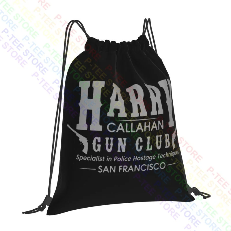 Dirty Harry Callahan Gun Club Clint Eastwood Drawstring Bags Gym Bag Fashion Creative Storage Bag Large Capacity