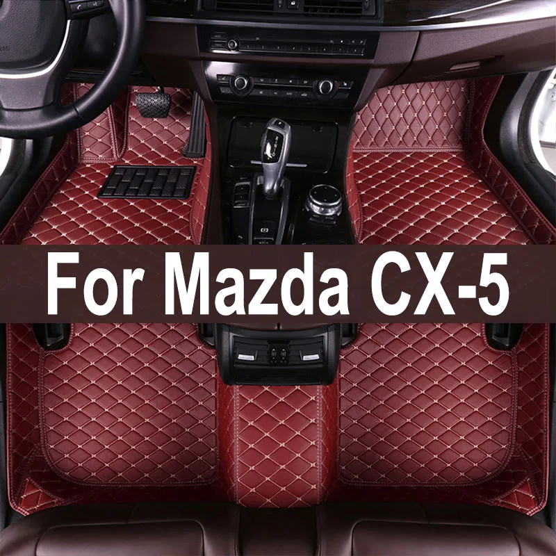 Carpets For Mazda CX-5 CX5 CX 5 MK2 2024 2023 2022 2021 2020 2019 2018 2017 Car Floor Mats Interior Parts Waterproof Covers