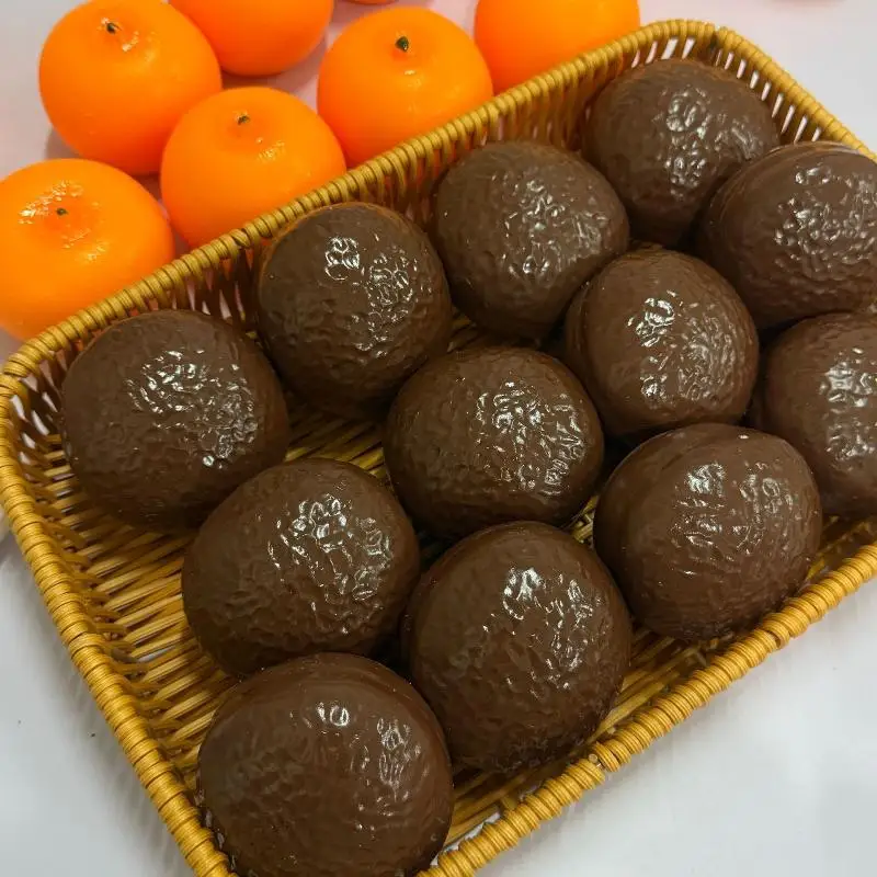 Chocolate Stress Ball Cute Squeeze Fidget Toy Elastic ASMR Sensory Anti-Stress Gift for Kids Birthday Party Favors