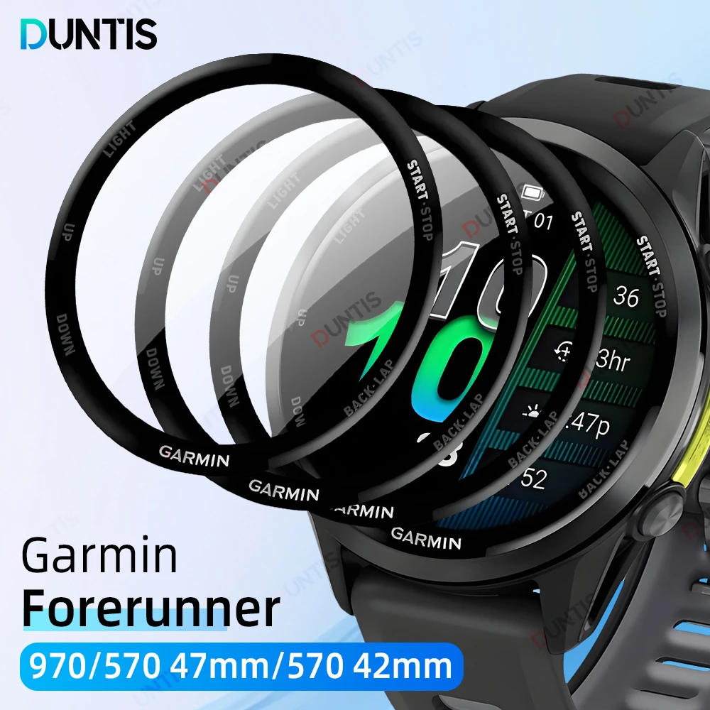 

20D Screen Protector For Garmin Forerunner 970 570 42mm 47mm Anti-scratch Film Protective Film Accessories (Not Glass)