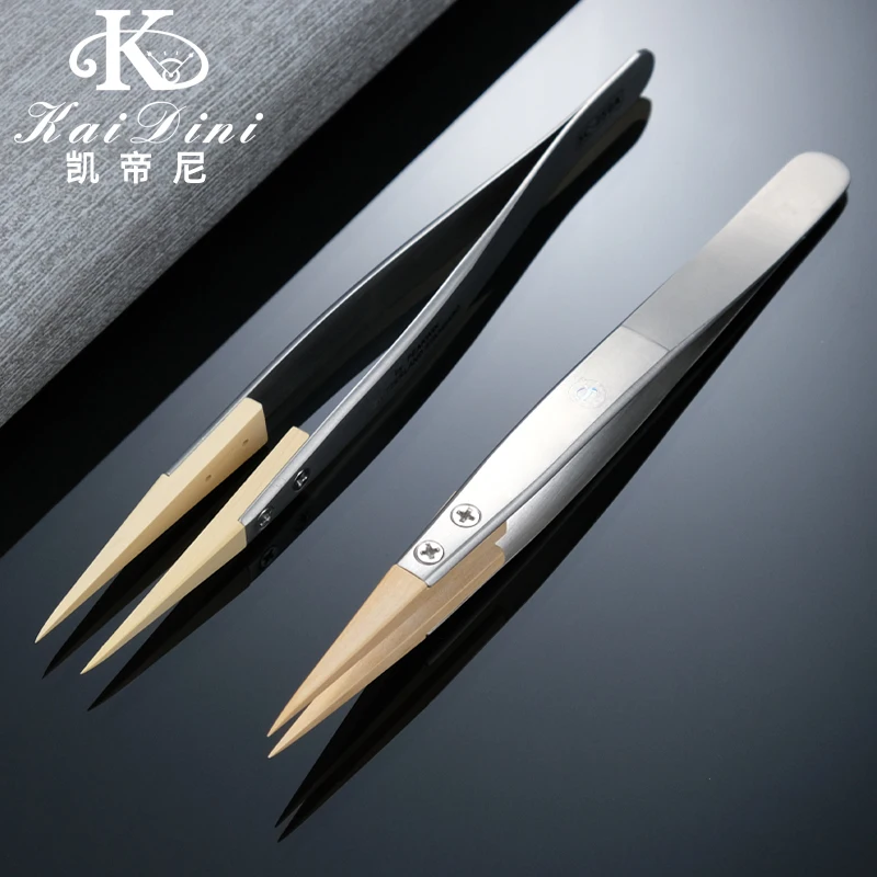 

Высококачественные пинцеты из самшита, остроконечные пинцеты, легкий профессиональный инструмент для ремонта часов, легко держать пинцеты из самшита