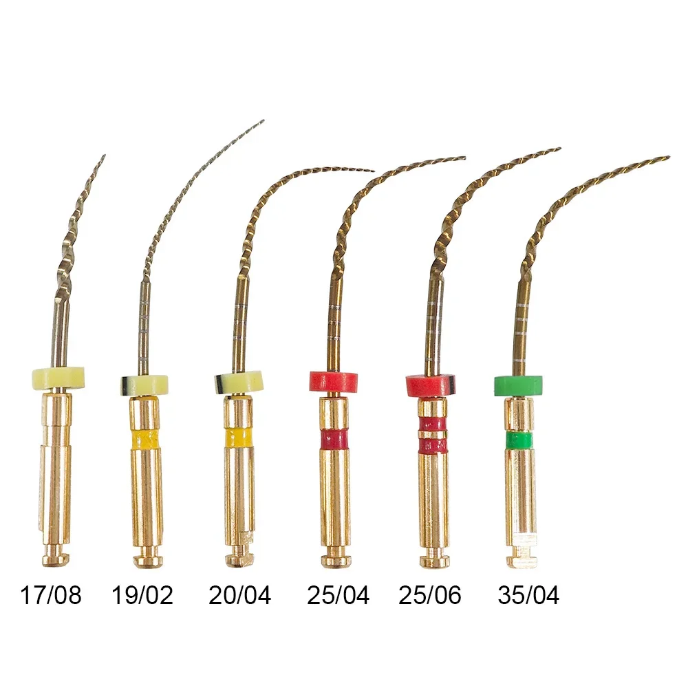 

3 x 6 шт./упак. стоматологический файл корневых каналов, термоактивированный роторный нитиноловый напильник для зубной целлюлозы, термоактивированный никель-титан, 6 шт./кор.