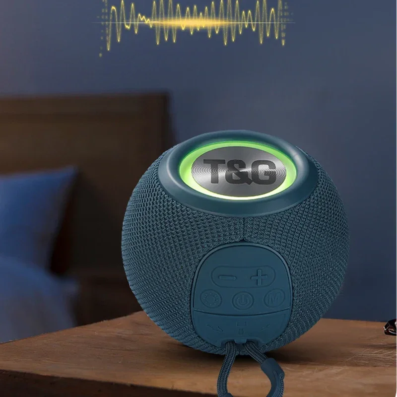 

Большой Bluetooth-динамик Портативный TWS Беспроводной мини-басо Бумбокс Светодиодный громкоговоритель IPX6 Открытый музыкальный плеер Поддержка BT AUX FM TF