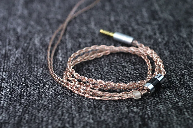 

Frozen 7N single crystal copper silver hybrid N5005 IE300 0.78 qdc mmcx headphone upgrade cable 4.4 plug