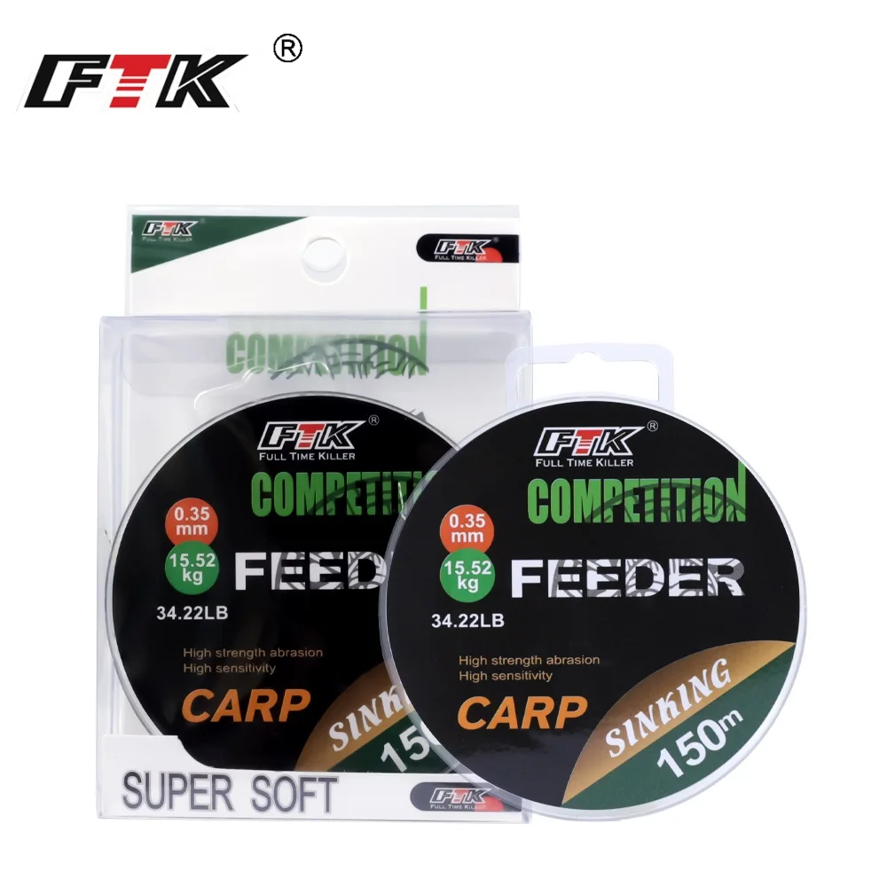 

FTK 150M-300M Invisible Speckle Nylon Fishing Line Carp 0.14MM-0.50MM Fluorocarbon Coating Super Strong Monofilament Spot