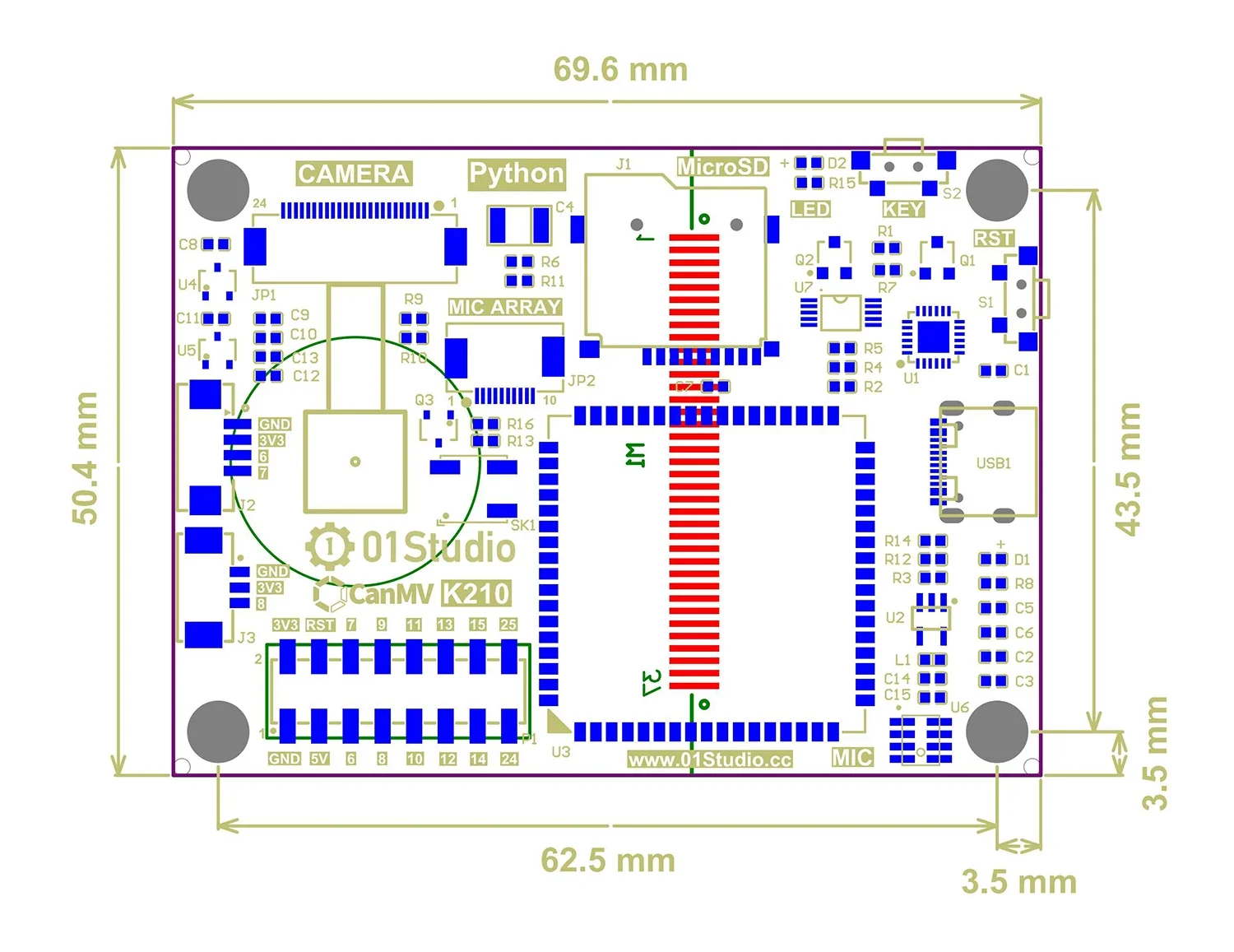 CanMV K210 Development Board AI Artificial Intelligence Face Recognition Machine Vision