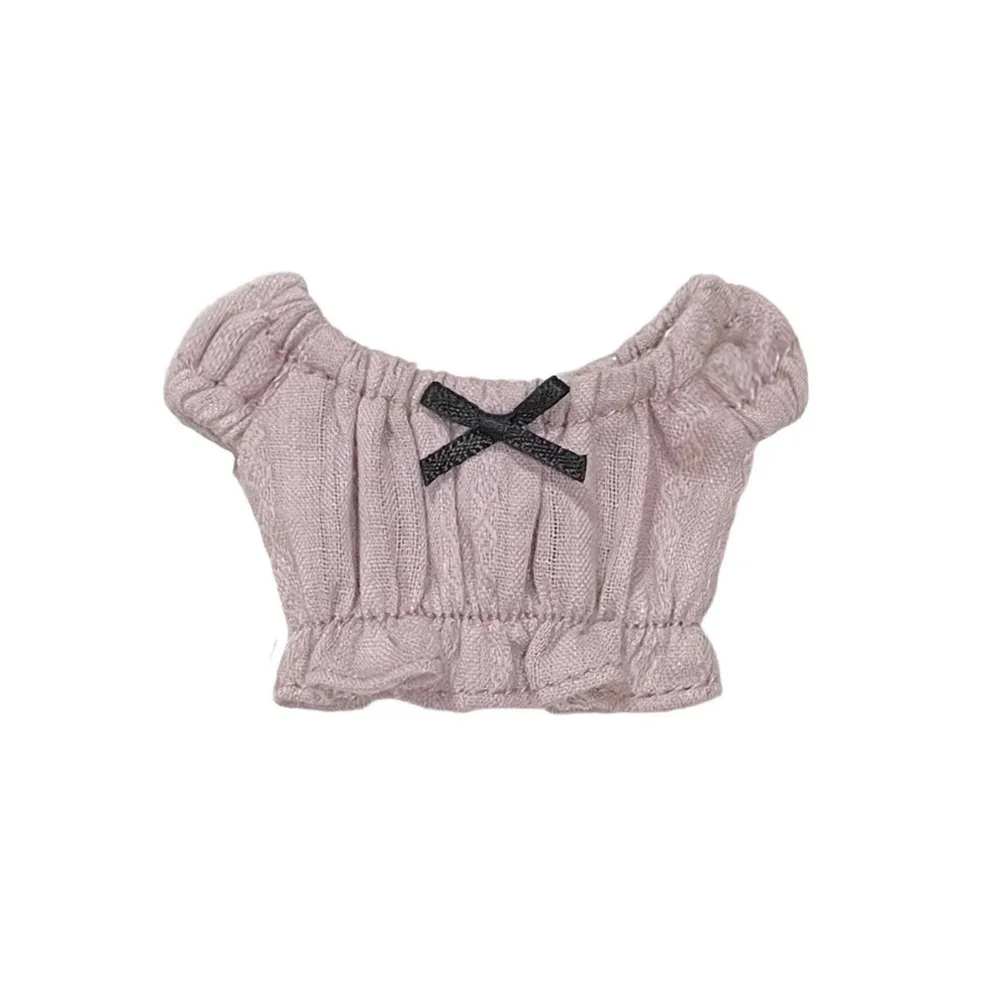 

Повседневная одежда, милая джинсовая юбка с разрезом, аксессуары ручной работы «сделай сам», топы с галстуком-бабочкой, модная одежда для кукол blythe ob24