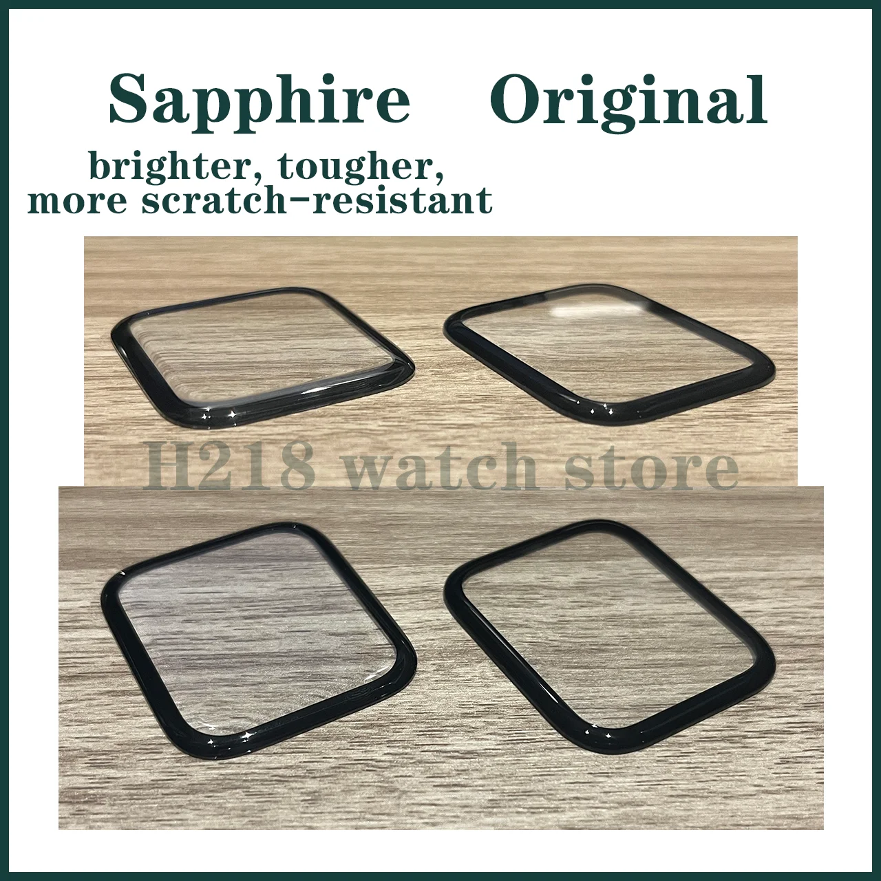 Imagem -02 - Sapphire Outer Glass Screen para Apple Ver Óculos Externos Painel de Lentes Substituição Oca 844 40 41 45 mm Reparação