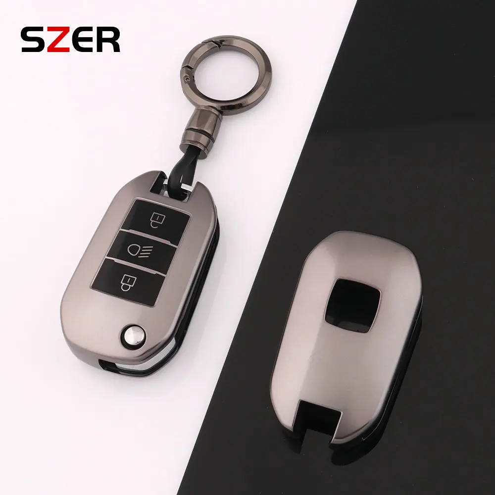 New TPU Car Flip Key Case Cover Shell For Peugeot 208 3008 308 508 408 2008 307 4008 For Citroen C4 C3 C6 CACTUS C8 Accessories
