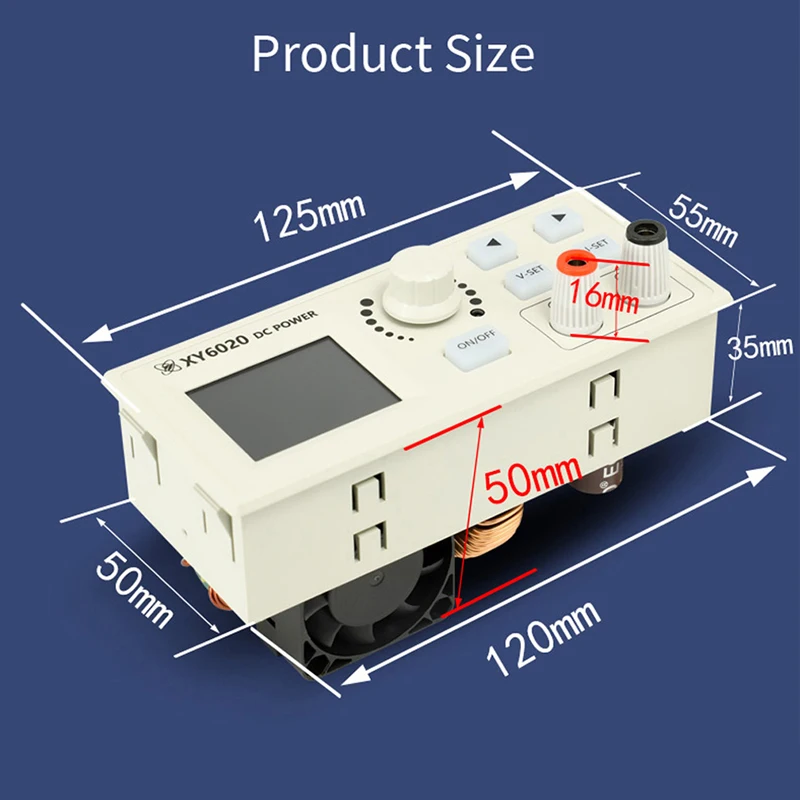 XY6020 XY6020W CNC Adjustable DC Power Supply Constant Voltage Constant Current Maintenance Converter 20A/1200W Step-Down Module