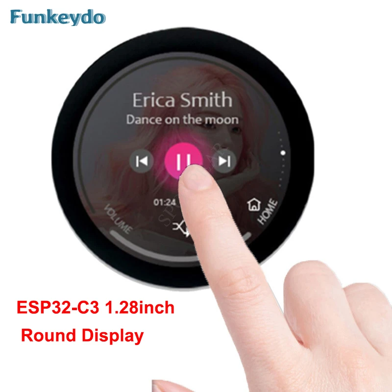 

ESP32-C3 1.28inch IPS 240*240 GC9A01 Round Display LCD Module for Arduino 1.28" TFT Smart Display Touchscreen Smart Watch