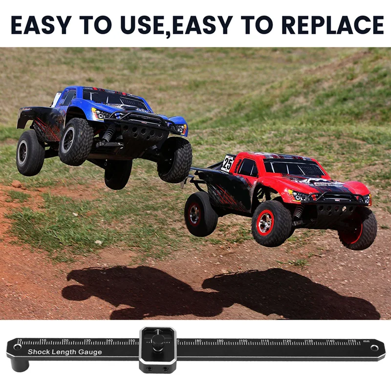 Rc Off-Road Vehicle Universal Tool Shock Travel Measuring Ruler For 1/8 1/10 RC Car