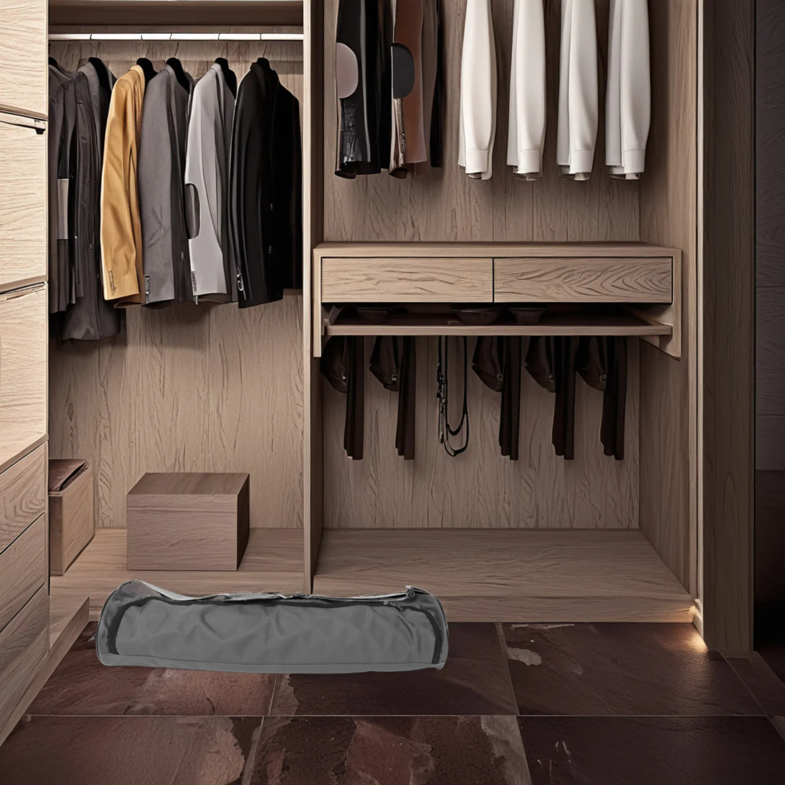 1pc Yoga Mat Storage Bag Portable Oxford Fabric Waterproof Large Capacity For Yoga Mat Carry Shoulder Strap Sports Fitness