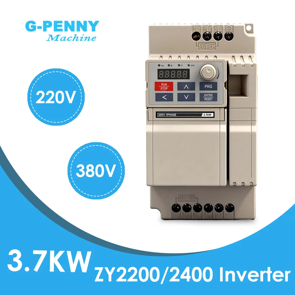 

G-Penny 3.7kw‌ 220V/380V Vector Inverter ‌VFD 3 Phase Variable Frequency Drive Motor Speed Controller for CNC Machine Pump Fan
