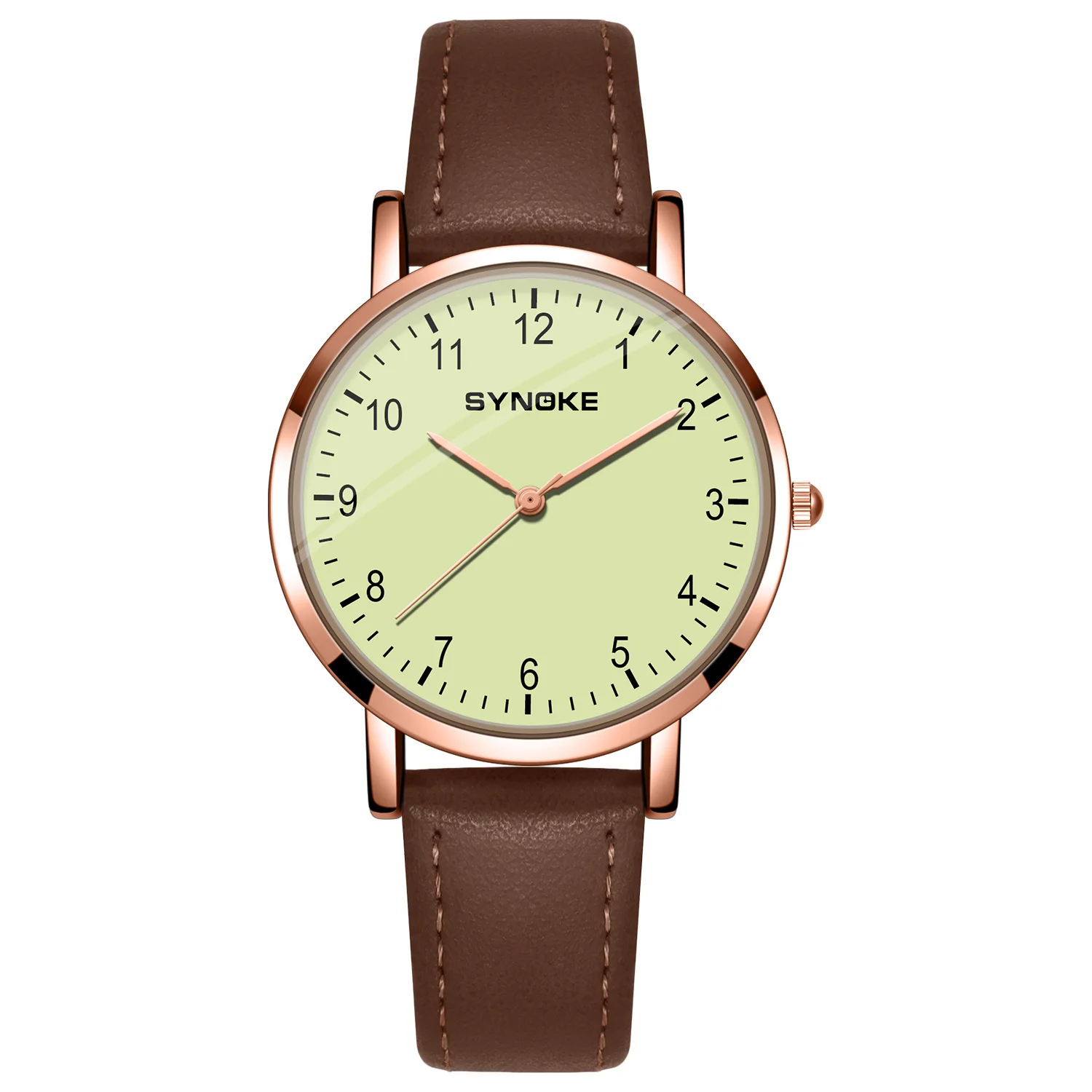 Classic Casual Quartz Retro Watches Dial Leather Strap Band Ladies Clock Fashionable Wrist Watch for Women