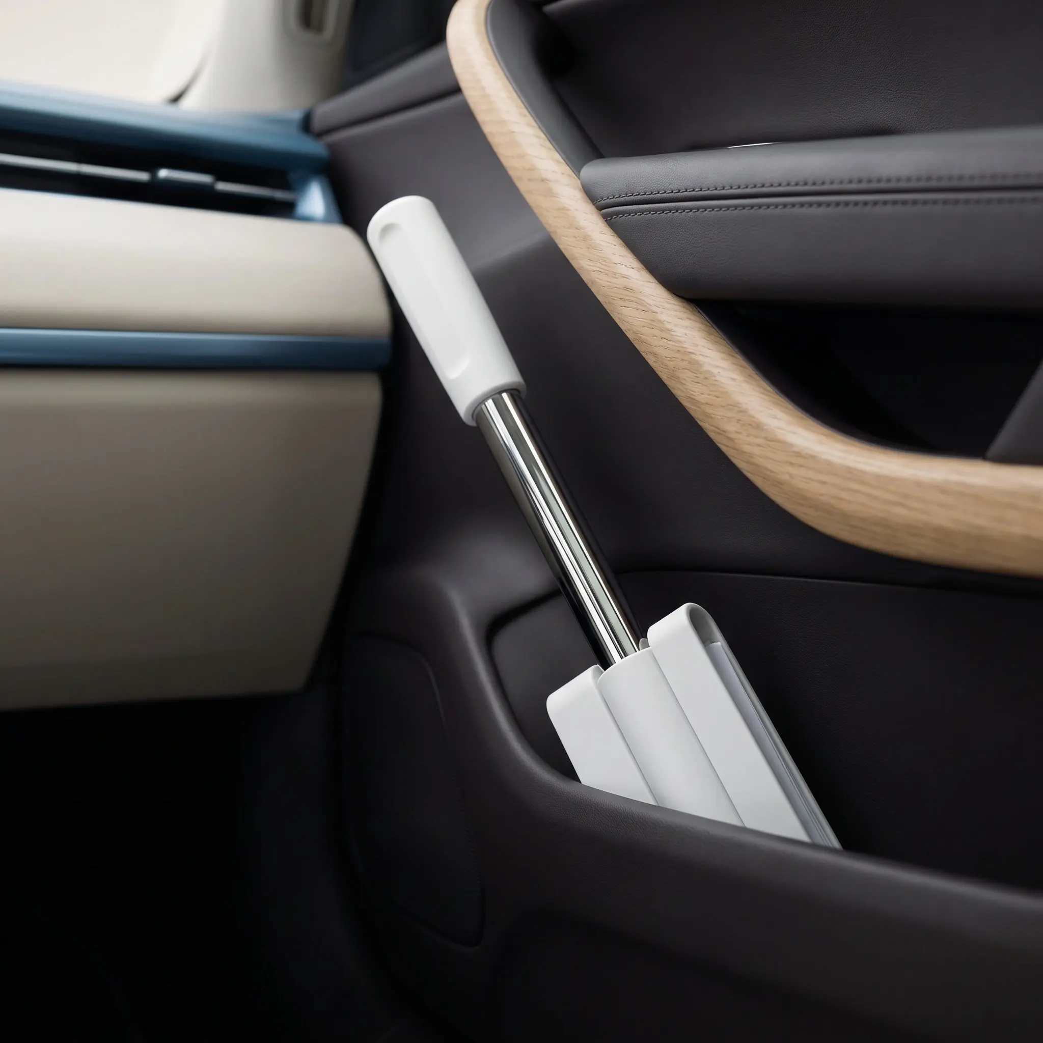 Car Parking Payment Rod Telescopic Cards Holder Magnetic Base Parking Toll Swiping Stick Vehicle Card Grabber Garage Payment