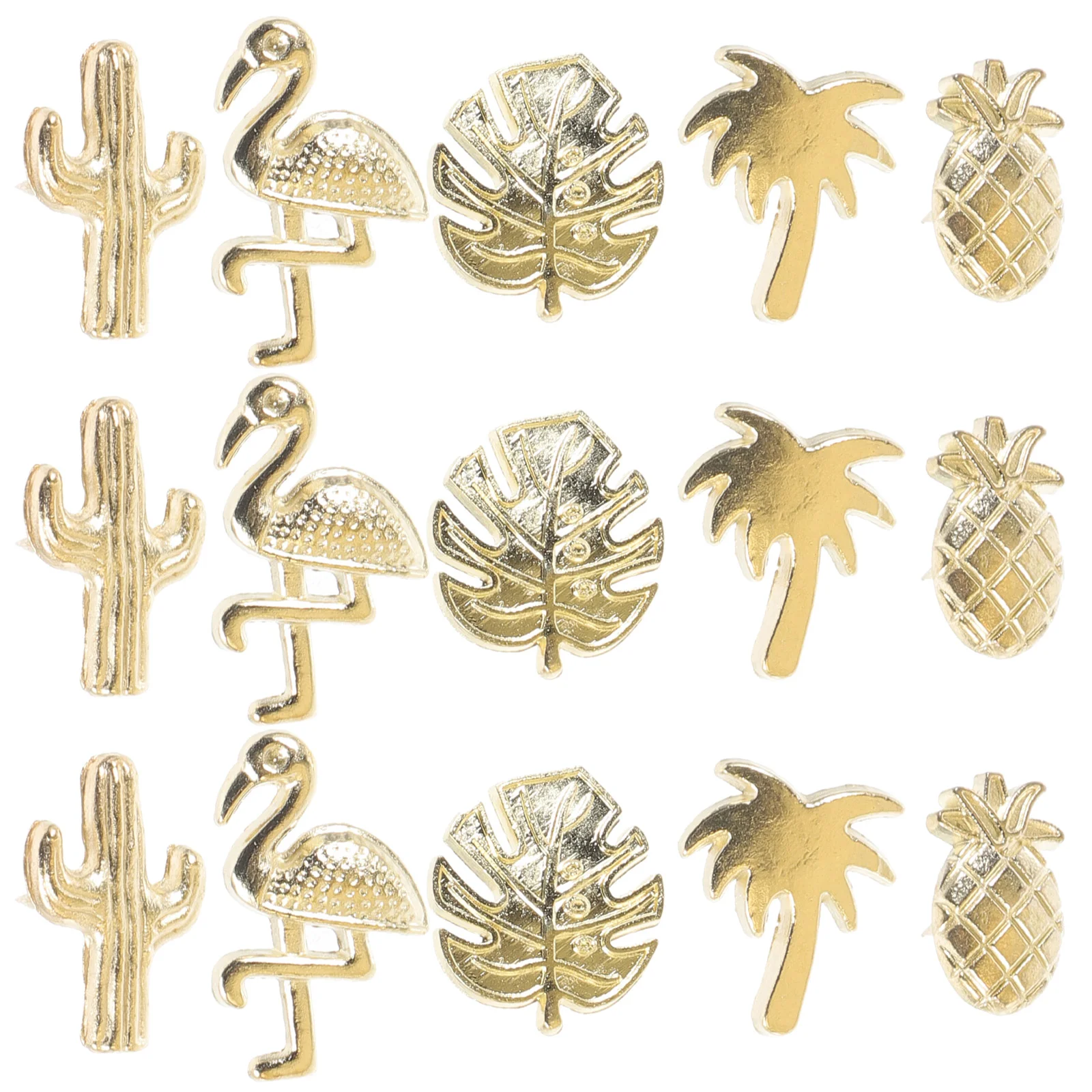 30 шт. креативные канцелярские товары, уникальные кнопки, настольные аксессуары, металлические тропические кнопки, маленький большой палец, многофункциональные канцелярские кнопки