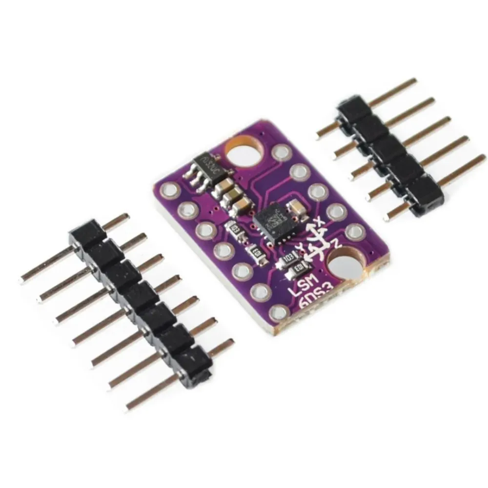 GY-LSM6DS3 LSM6DS3 Accelerometer Gyro Embedded Digital Temperature Sensor Module SPI IIC I2C Interface Module 8kb FIFO Buffer 5V