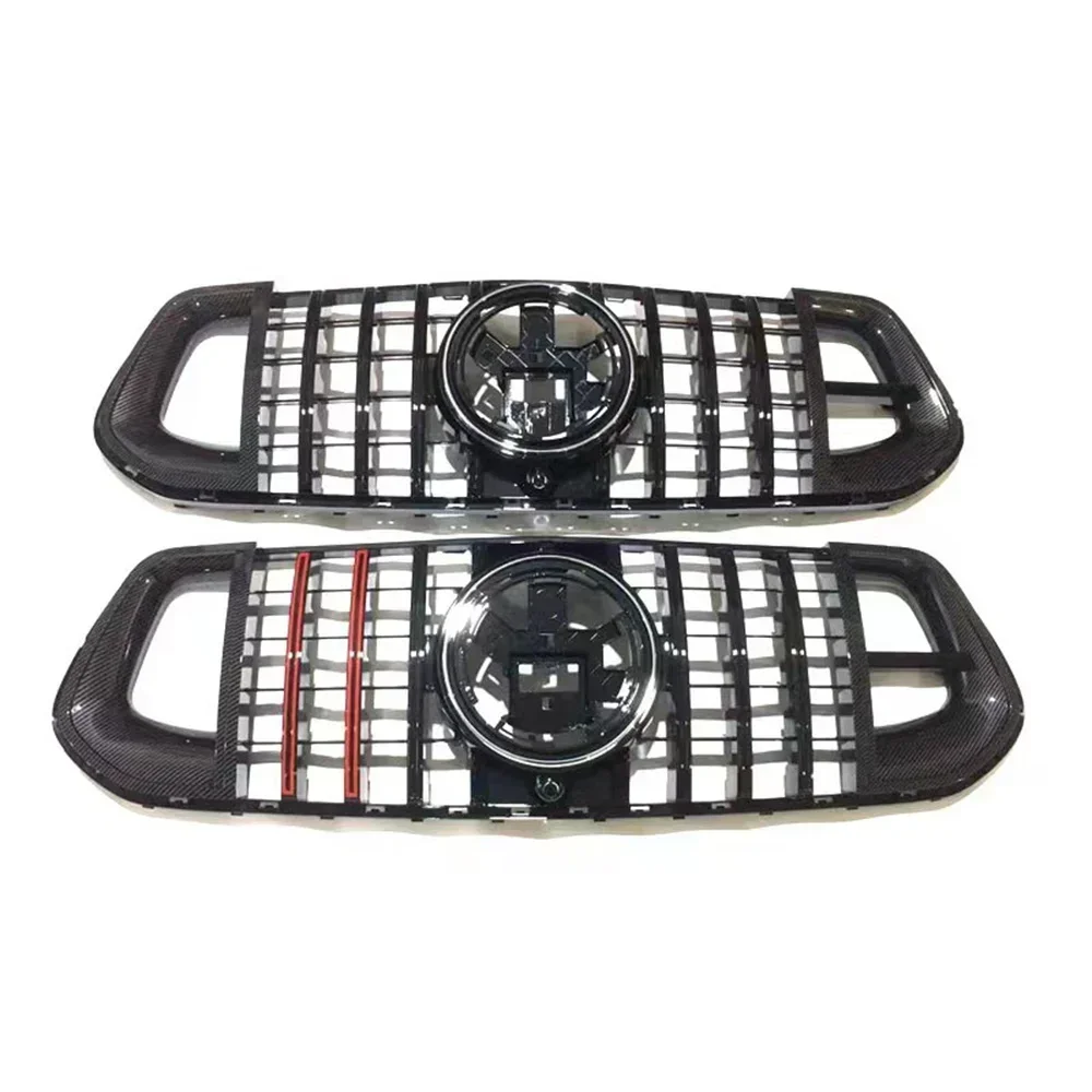 For Mercedes Benz GLE Class W167 GLE350 GLE450 2020-2022 Brabus Style Sport Front Grille Racing Grill Replacement Body Kit
