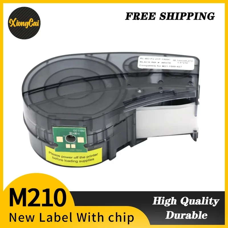 5/10Pack New Chip Replace M21-750-427 Cable Labels Cartridge Tape Cintas For Etiqueteuse M210 M211 M210-LAB Handheld Cable Wire