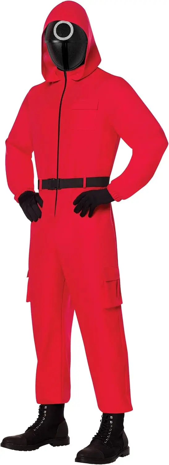 

Spirit Halloween Squid Game Adult Squid Game Guard Costume | Group Costume | TV and Movie Costume
