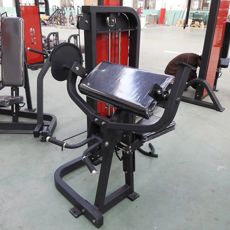 Commercial Use Safe and Reliable Aerobic Exercise Fitness Equipment Pin Loaded Bicep Curl Machine for Gym Fitness Equipment