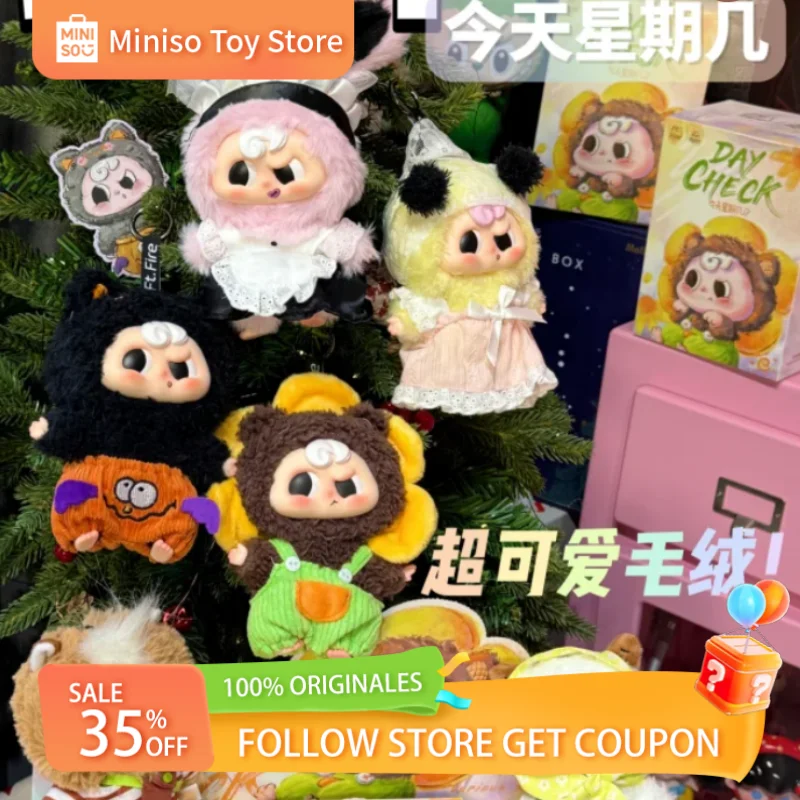 

Pippy What Day Is It Today, плюшевая слепая коробка, лицензированная игрушка, виниловый декор для лица, серия, милый подарок на день рождения для девочек