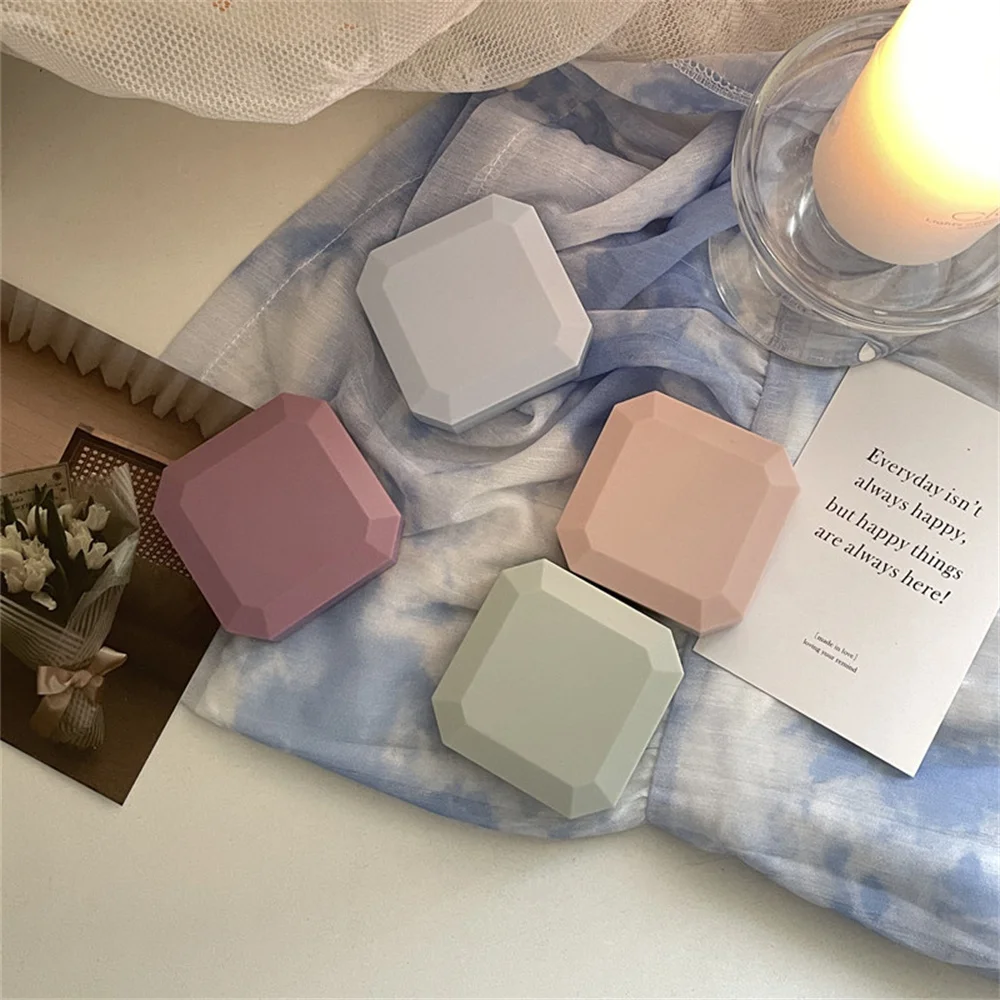 Portable Contact Lens Box Solid Color Small And Lightweight Solid Color Glasses Case Clothing Accessories Contact Lens Case