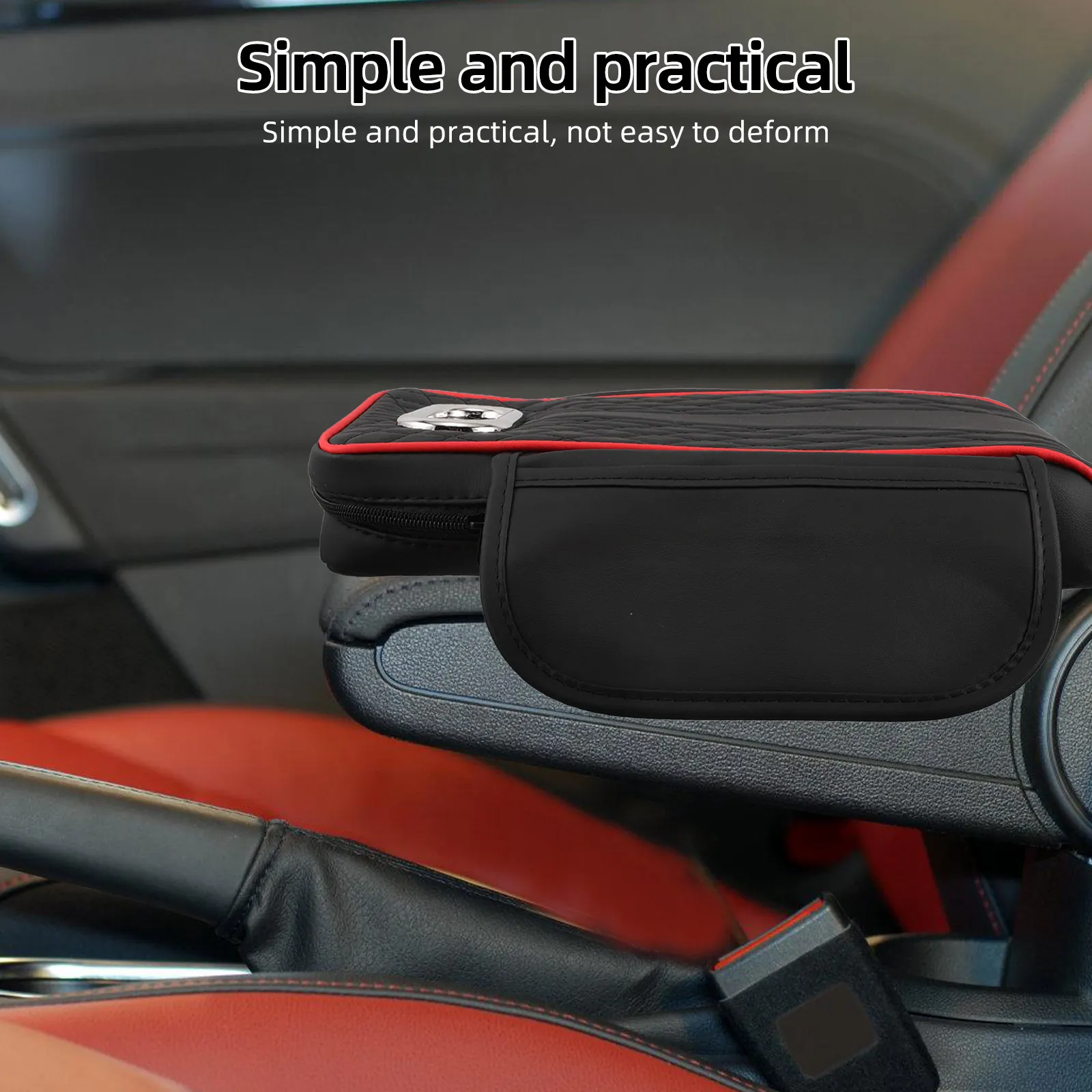 

Car Armrest Box Heightening Protective Cover Center Console Tissue Box Storage Multifunctional Vehicle Interior Decor