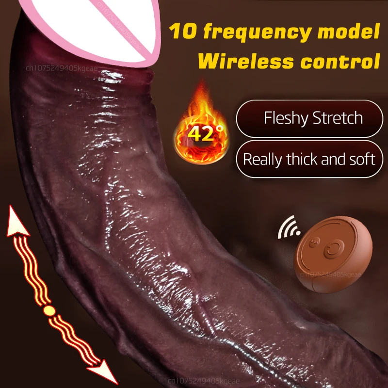 Suction Black Dildo For Women Wireless Vibrating Woman Dildo Horse Huge Full Size Realistic Penis Toy Sexshop Rubber Penis