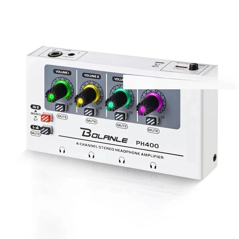 

URX PH400 professional hifi high-quality 4-8 channel stereo headphone amplifier