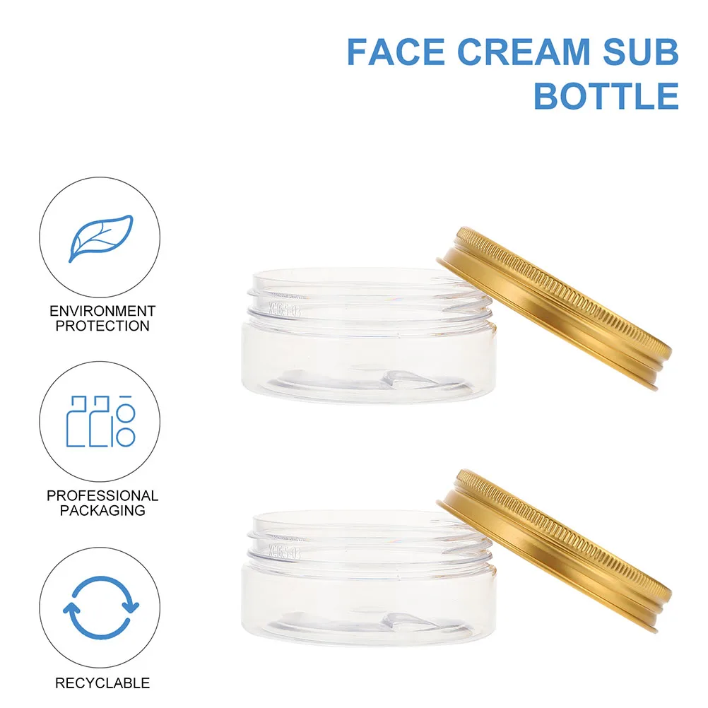 

6pcs Compact Portable Leak-Proof Sample Jars Empty Cream Bottles For Travel Business Camping Refillable Lotion