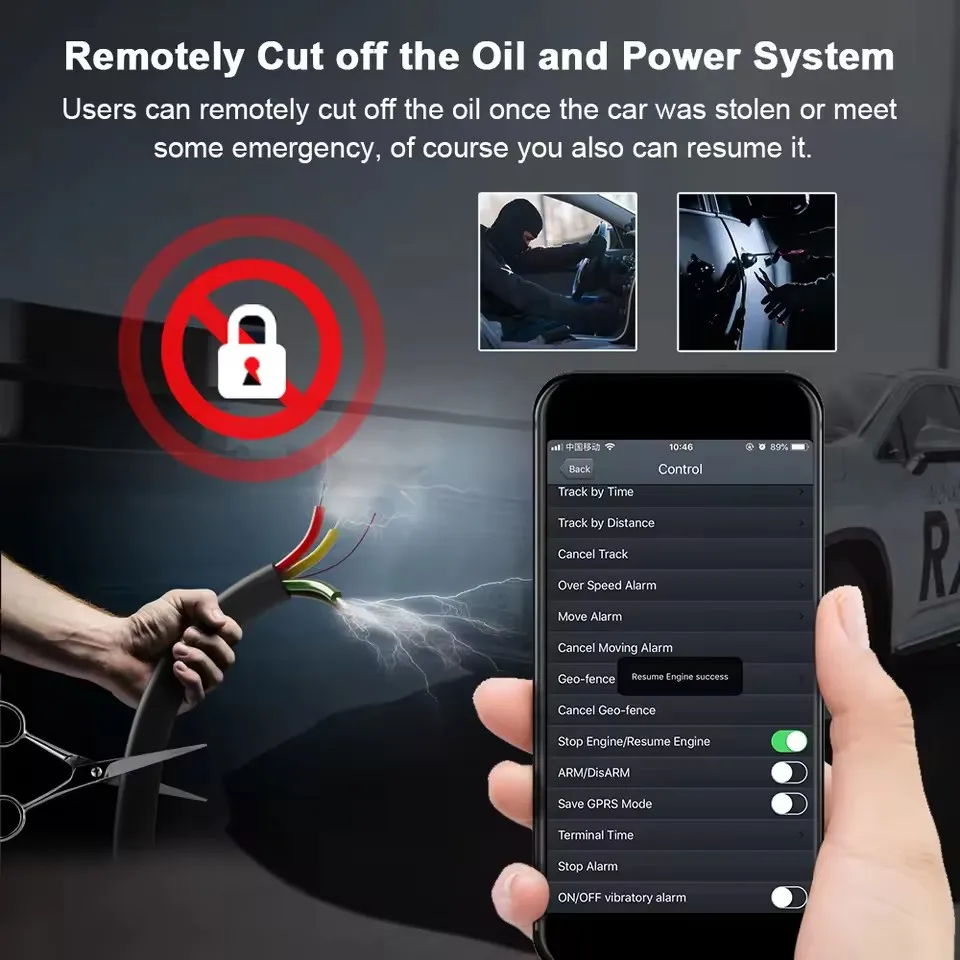 Coban TK303G 4G IP66 Waterproof GPS Tracker Remote Engine Cut-Off Oil Free Web APP Vehicle Motorcycle Truck  Tracker