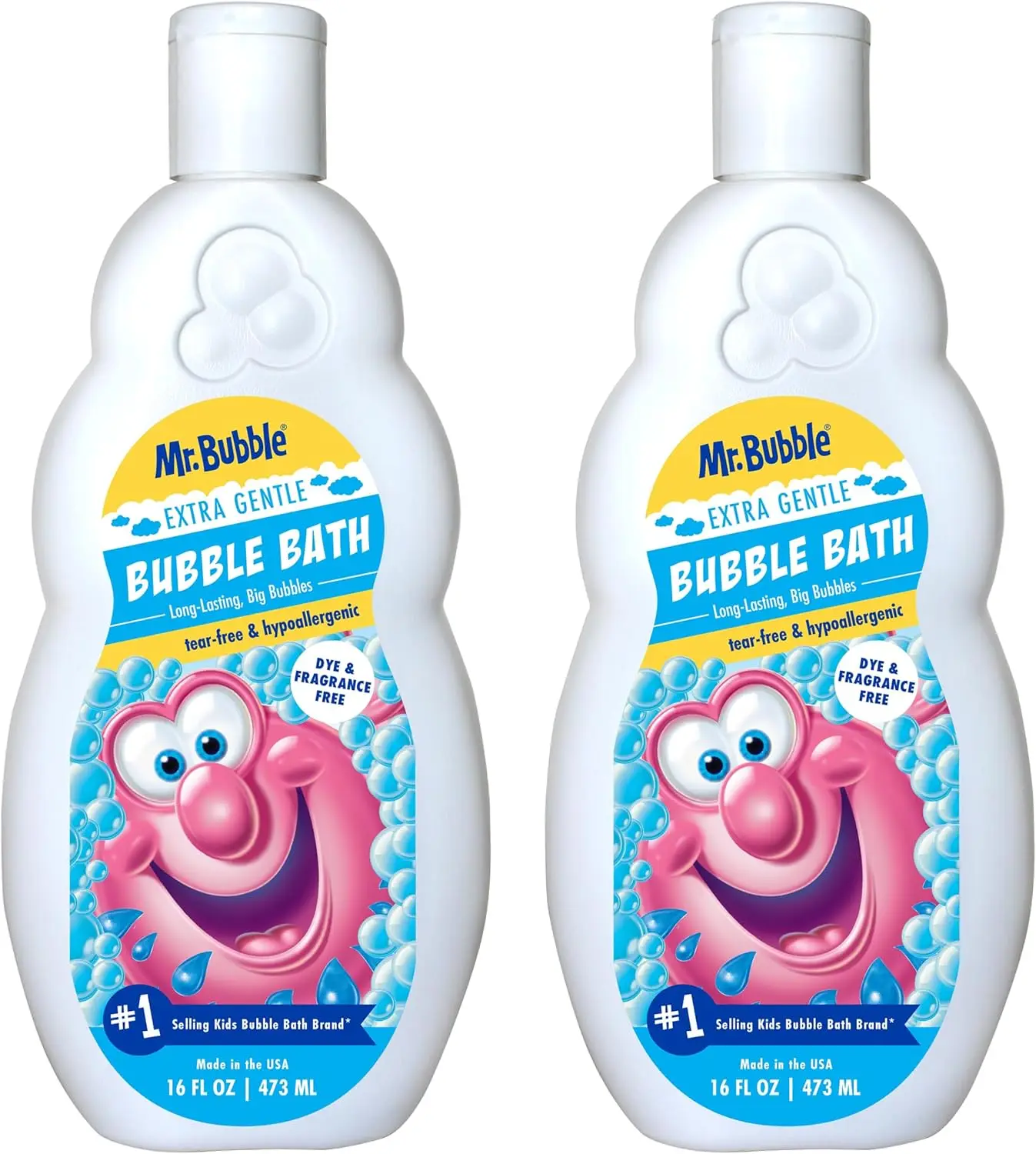 

Extra Gentle Bubble Bath - Hypoallergenic, Tear Free, Sensitive Skin, Pack of 2, 16 fl oz Each