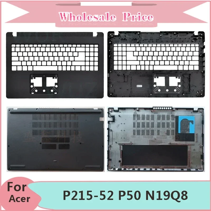 

New For Notebook TravelMate P215-52 P50 N19Q8 Laptop LCD Back Cover Front Bezel Upper Palmrest Bottom Base Case Keyboard Hinges