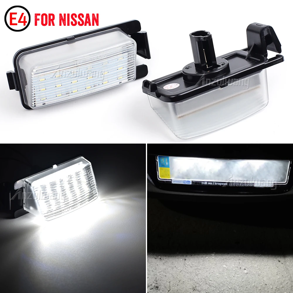 

LED License Plate Light Number Plate Lamp For Nissan Versa Livina Grand Livina Pulsar GT-R Cube 350Z 370Z For Infiniti G35 G37