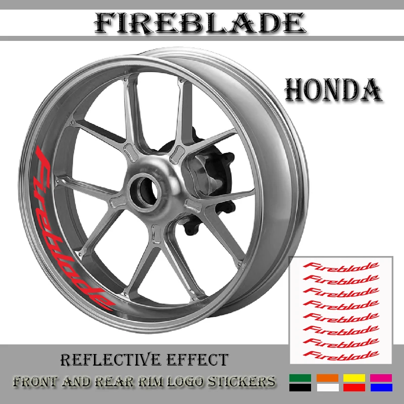 

Motorcycle wheel stickers decorative decals reflective waterproof trend frame decals for HONDA CBR FIREBLADE CBR600RR CBR1000RR