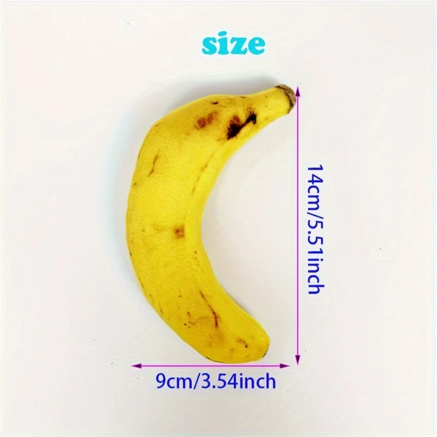 Banana Pet Plush Toy Filled With Plush Simulation Fruit Toys Squeaking Little Cat Puppy Chewing Accessories Animals Supplies