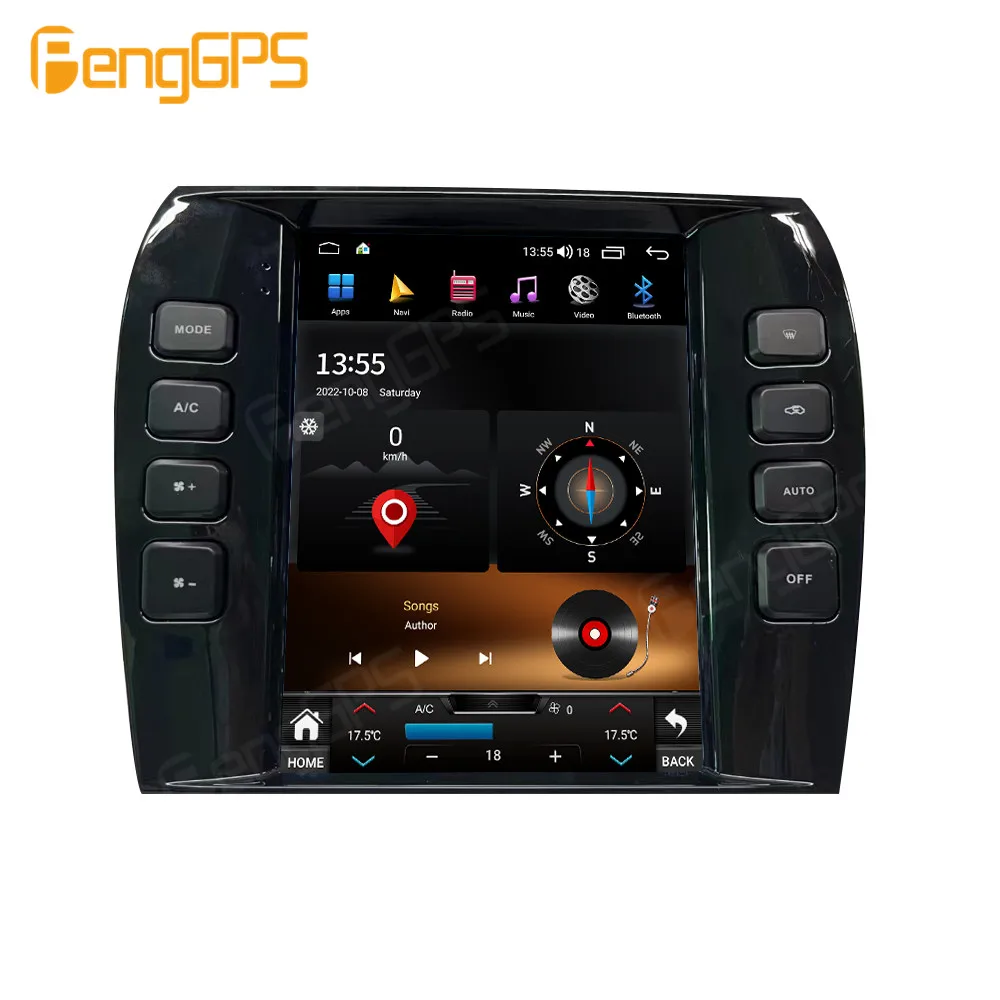 ل جاكوار XJ X-TYPE S-Type 2001-2009 راديو السيارة الاندورويد 2Din استقبال ستيريو Autoradio مشغل وسائط متعددة نظام تحديد المواقع نافي رئيس وحدة